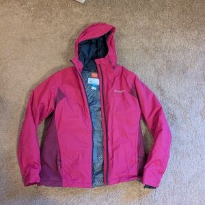 Columbia Fuchsia Hooded Ski Jacket